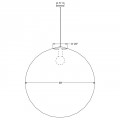 36 Inch Globe Pendant