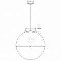 24 Inch Globe Pendant