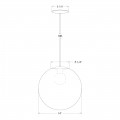 Fourteen Inch Globe Pendant