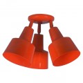 Tripled Tiered-shade Ceiling Fixture