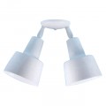 Double Tiered-shade Ceiling Fixture