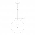 Sixteen Inch Globe Pendant